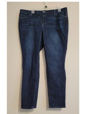 Vera Wang SIMPLY VERA Skinny leg blue JEANS size 16